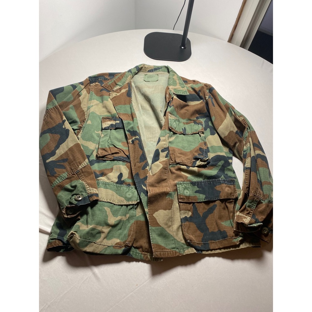 US Military Woodland Camo BDU Set Medium X-Short Ripstop Jacket & Trousers